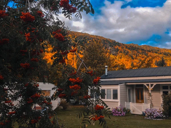 Pitoresk Arrowtown Sırasında Sonbahar Yeni Zelanda — Stok fotoğraf