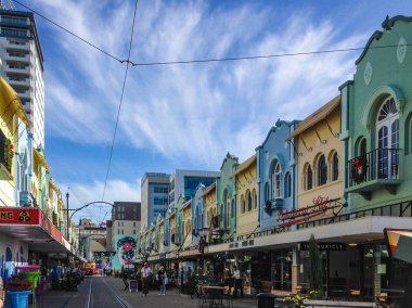 Regent Street Christchurch, South Island, Yeni Zelanda