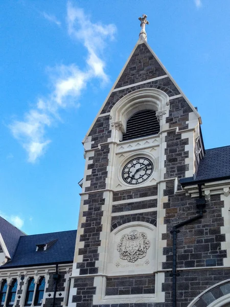 Věž Hodinami Christchurch Jižní Ostrov Nový Zéland — Stock fotografie