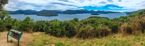 Вид Залив Пиктон Харбур Южный Остров Новой Зеландии — стоковое фото