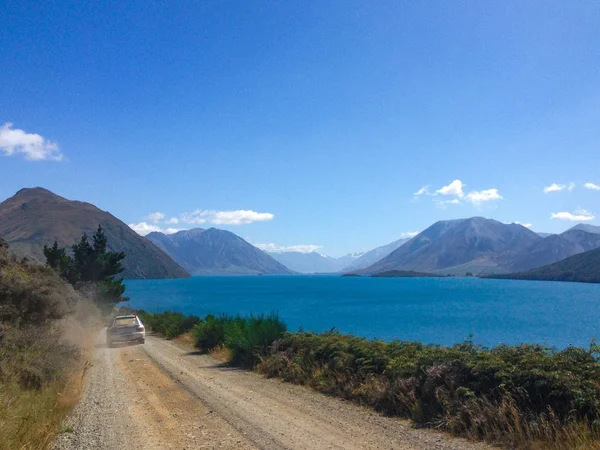 Lac Coleridge Canterbury Sur Île Sud Nouvelle Zélande — Photo