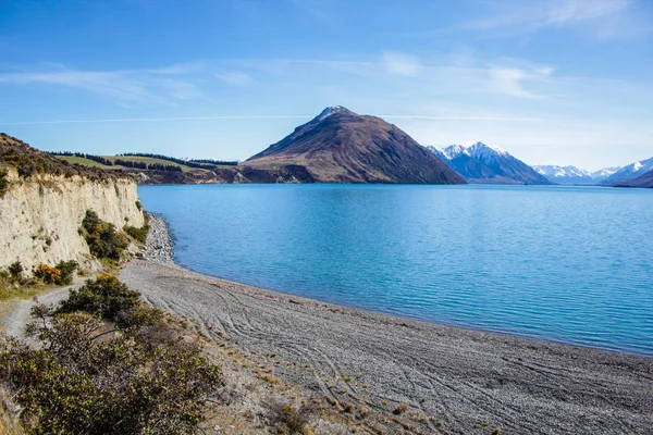 Lago Coleridge Canterbury Isla Sur Nueva Zelanda —  Fotos de Stock