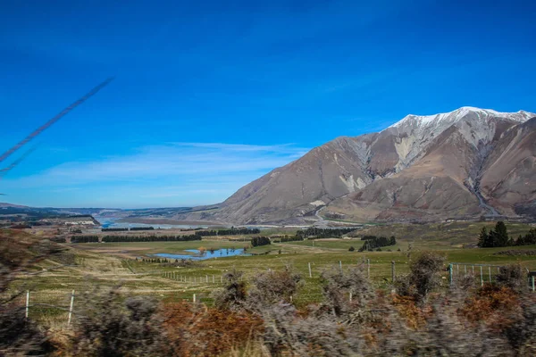 カンタベリー ニュージーランド 南の島の山間の田舎 — ストック写真