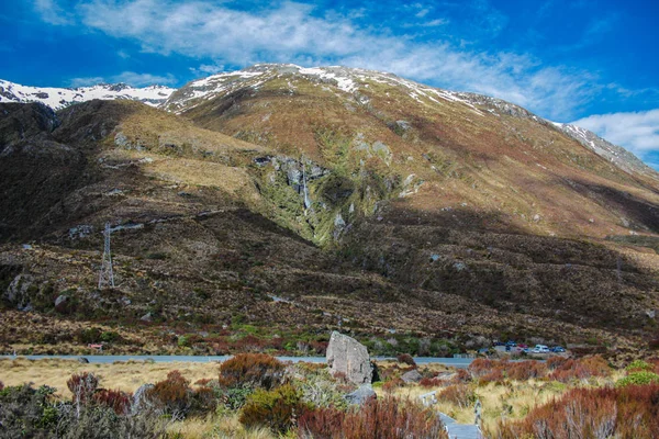 Devil Punchbowl Vattenfall Arthur Pass National Park Nya Zeeland — Stockfoto