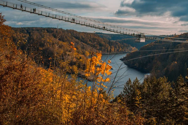 Titan Zawieszenie Most Parku Narodowym Gór Harz Niemcy — Zdjęcie stockowe