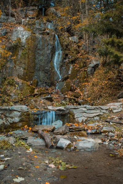 Cachoeira Koenigshuette Durante Outono Parque Nacional Das Montanhas Harz Alemanha — Fotografia de Stock