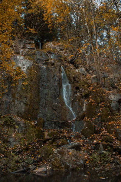 Koenigshuette Водоспад Під Час Осінь Регіоні Harz Гори Національного Парку — стокове фото
