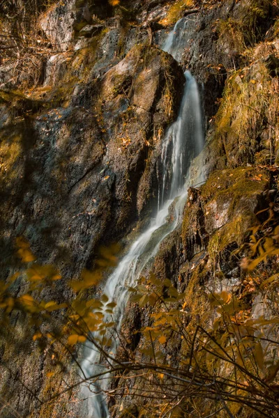 Koenigshuette Vodopád Během Podzimu Regionu Harz Národní Park Německo — Stock fotografie