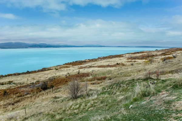 Vista sobre Lake Pukaki, South Island of New Zealand — Fotografia de Stock