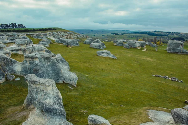 Elephant Rocks en Duntroon, Isla Sur, Nueva Zelanda — Foto de Stock