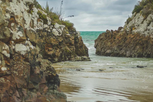 新西兰南岛奥塔哥掘金点海滩 — 图库照片