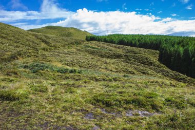 Serra Devassa, Sao Miguel Island, Azores, Portekiz güzel manzara üzerinde görünümü