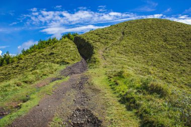 Serra Devassa, Sao Miguel Island, Azores, Portekiz güzel manzara üzerinde görünümü