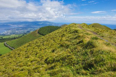 Serra Devassa, Sao Miguel Island, Azores, Portekiz güzel manzara üzerinde görünümü
