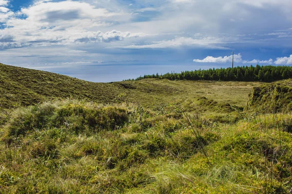 Vue sur le magnifique paysage de Serra Devassa, île de Sao Miguel, Açores, Portugal — Photo