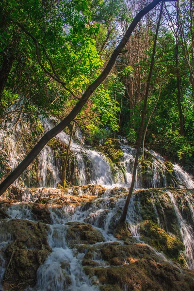 Εθνικό Πάρκο Krka Καταρράκτης Και Άγριο Τοπίο Διάσημο Τουριστικό Αξιοθέατο — Φωτογραφία Αρχείου