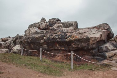 Teufelsmauer Almanya 'daki Harz Dağları Ulusal Parkı' nda.