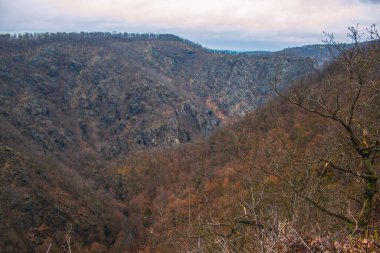 Almanya 'daki Harz Dağları Ulusal Parkı' ndaki Prinzensicht bakış açısından Vahşi Bodetal
