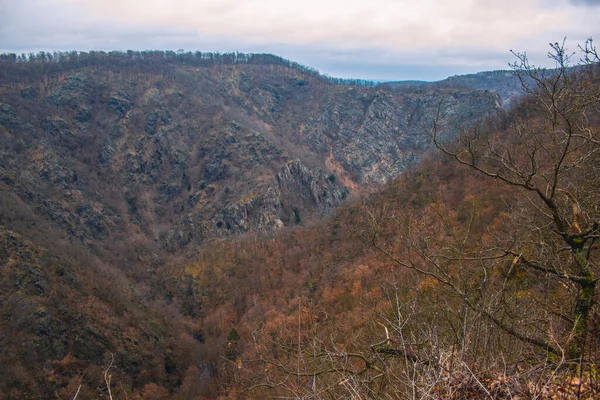 Wild Bodetal Ponto Vista Prinzensicht Harz Mountains National Park Alemanha — Fotografia de Stock