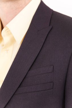 Şık ve şık takım elbise, moda arka plan / iş, yaka.