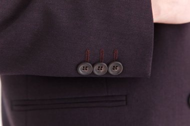 Şık ve şık takım elbise, moda arka plan / düğme takım elbise şerit / iş, yaka.