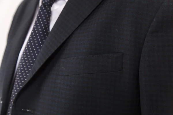 Terno Chique Elegante Fundo Moda Button Suit Stripe Negócios Decote — Fotografia de Stock