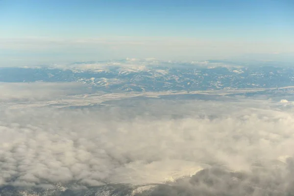 Vue Des Nuages Depuis Avion — Photo