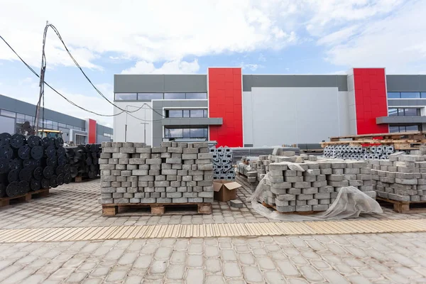 Kazan Rússia Setembro 2018 Edifício Comercial Canteiro Obras — Fotografia de Stock