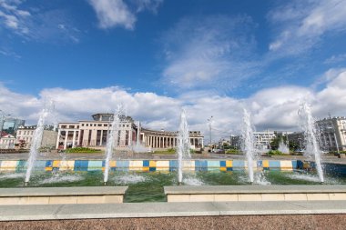 Kazan, Rusya, 21 Temmuz 2020: Leo Tolstoy Kazan Federal Üniversitesi Filoloji ve Kültürler Arası İletişim Enstitüsü