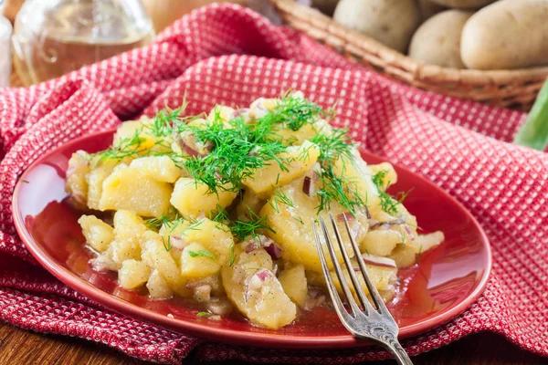 Kartoffelsalat Salade Pommes Terre Traditionnelle Allemande — Photo