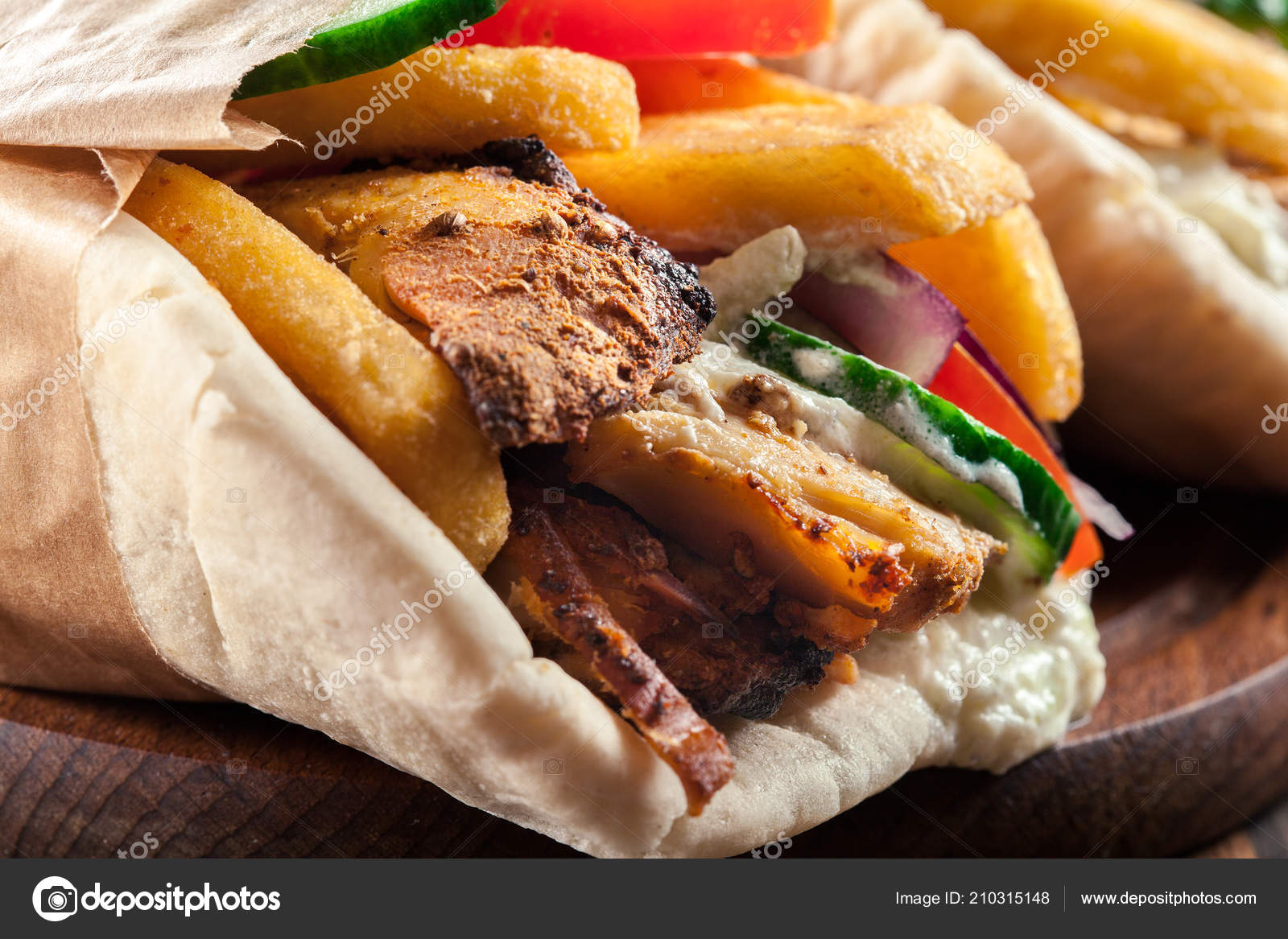 Pita gyros souvlaki