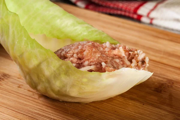 Preparing of stuffed cabbage — Stock Photo, Image