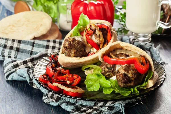 Tasty kofta kebab — Stock Photo, Image