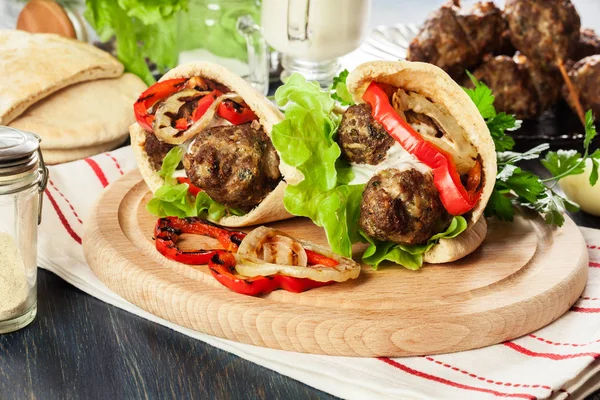 Tasty kofta kebab — Stock Photo, Image