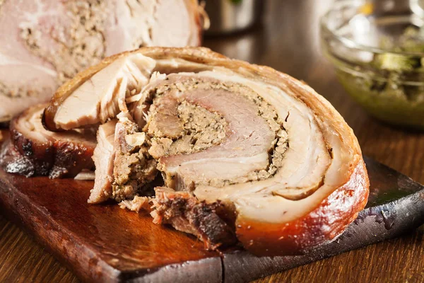 Porchetta italiana tradicional —  Fotos de Stock