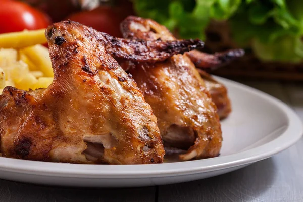 Gustose ali di pollo al forno — Foto Stock