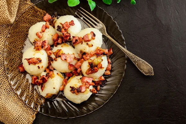 Gnocchi di patate ripieni di carne — Foto Stock