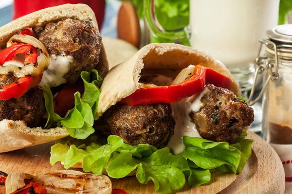 Smaczny kofta kebab — Zdjęcie stockowe