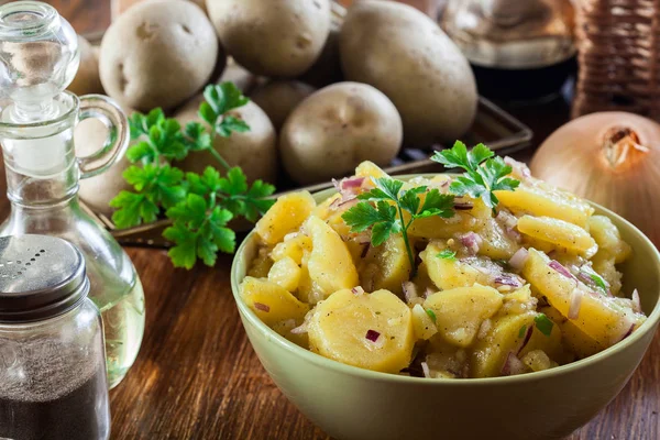 Salada de batata tradicional alemã — Fotografia de Stock