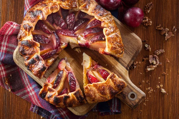 Galette con pere e prugne — Foto Stock