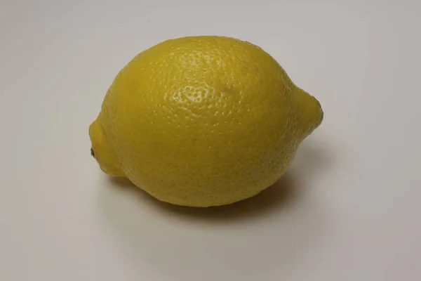 Citron Isolerad Vit Bakgrund — Stockfoto