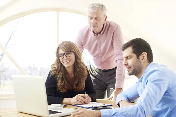 Business Team Working Toghether Office Group Business People Sitting Office — Stock Photo, Image