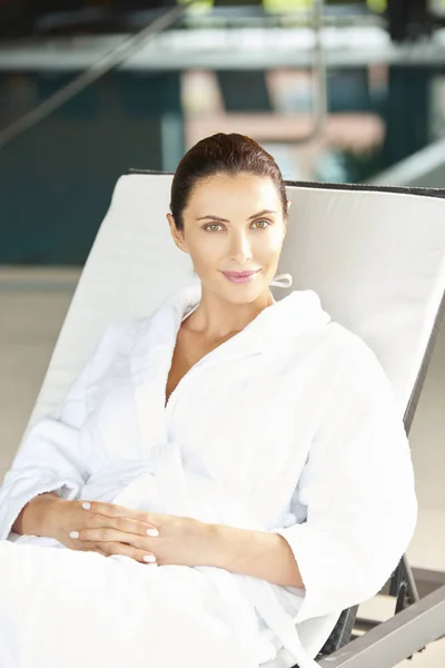 Shot Beautiful Woman Relaxing Spa — Stock Photo, Image