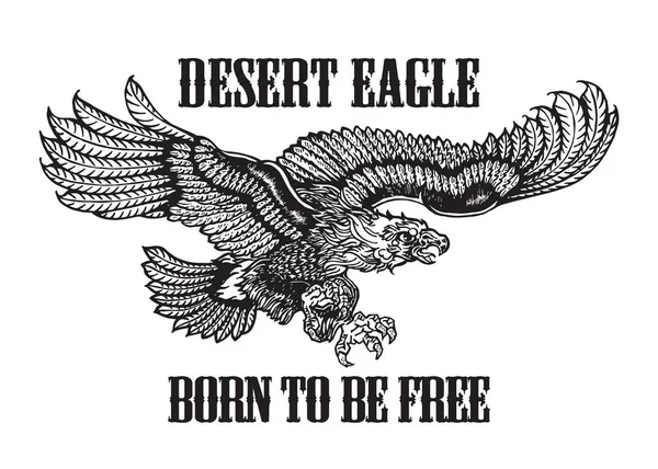 Camiseta Vintage Americana Águila Gráfica Ilustración Vectorial Aislada Eps Ilustraciones De Stock Sin Royalties Gratis