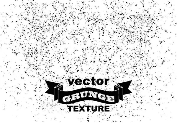 Grunge vector background. Black grain noise texture on white — Stock Vector