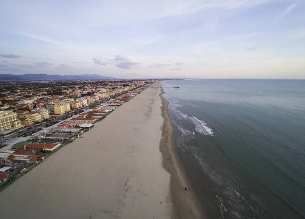 Viareggio Kış Havadan Görünümü Versilia Toskana — Stok fotoğraf