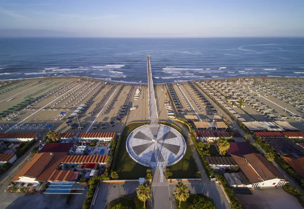 Forte Dei Marmi Versilia Toskana Italya Havadan Görünümü — Stok fotoğraf