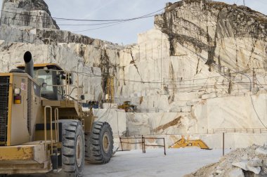 Carrara Marble quarrie, Toskana, Italya