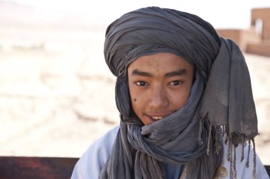 Tissint, Souss-Massa/Fas-Haziran 13 2013: berber göçebeli. Kendi dillerinde berbers 