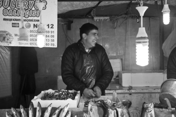 Karakoy Mercado Pescado Estambul Turquía —  Fotos de Stock